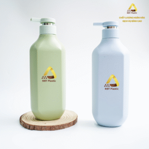 500ml Octagonal HDPE Plastic Bottle Blue/Orange Latest Model