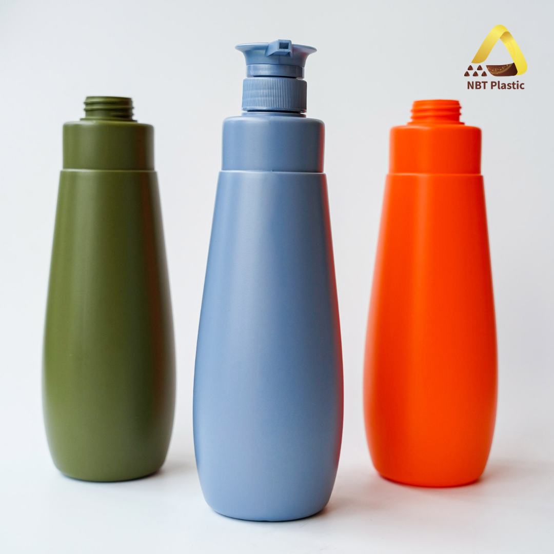 New design 800ml HDPE bottle suitable for shower gel, shampoo, cosmetics