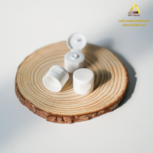 Flip cap fi20/410, 24/410 black and white for cosmetic bottles