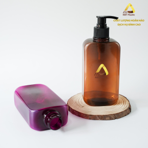 New 350ml square transparent multi-colored PET bottle