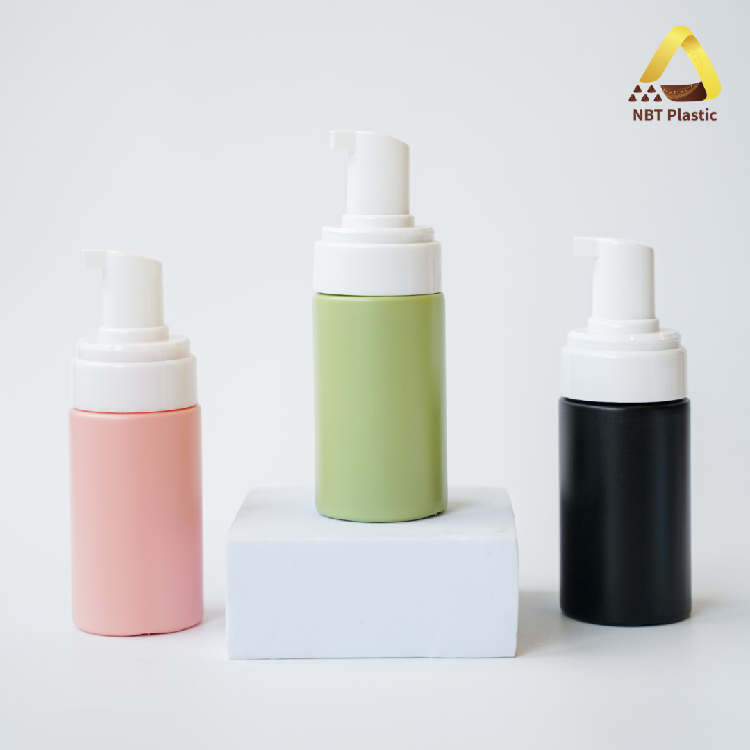 100ml HDPE bottle foaming multicolor
