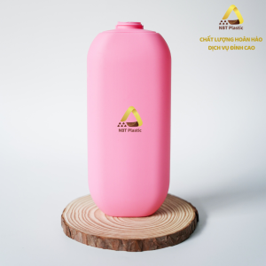 500ml HDPE flat plastic bottle