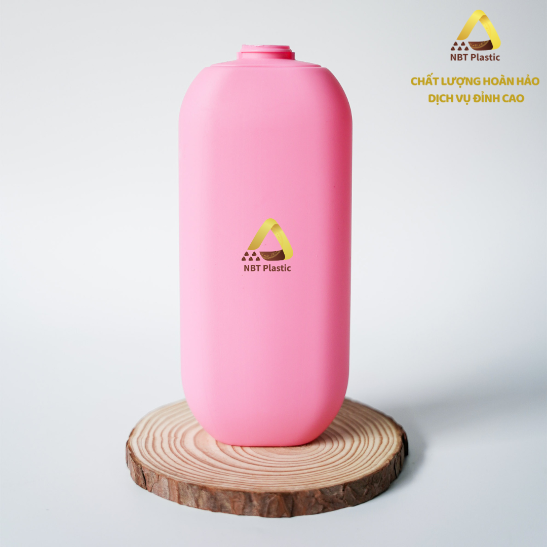 500ml HDPE flat plastic bottle