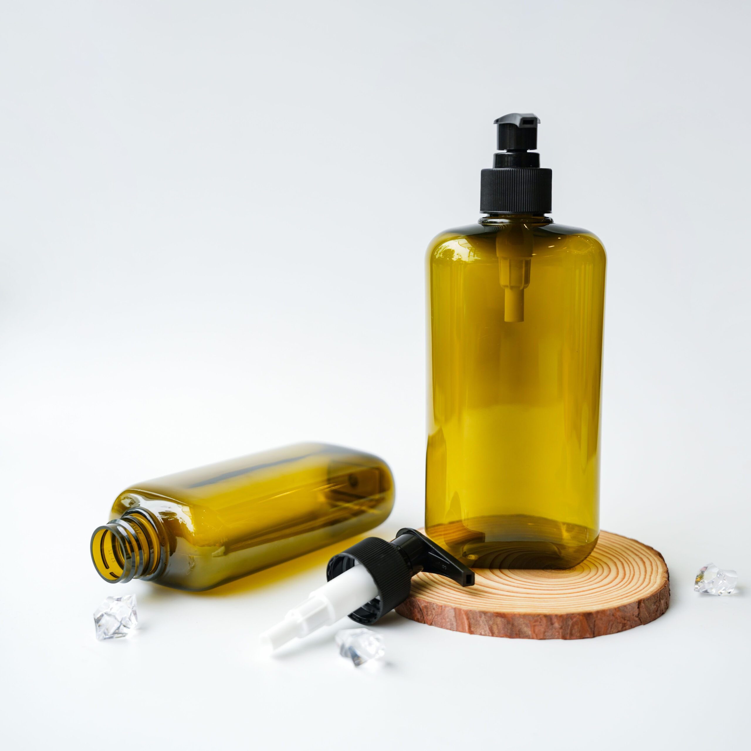 Green PET bottle capacity 350ml and 500ml