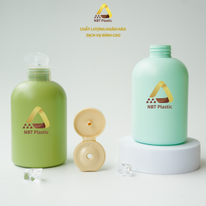 300ml HDPE plastic bottle, short and compact