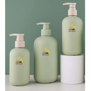 500ml HDPE plastic bottle with round body and rounded corners for cosmetics