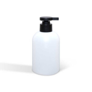 300ml short HDPE plastic bottle for cosmetics, hand cream, body lotion
