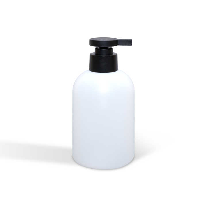 300ml short HDPE plastic bottle for cosmetics, hand cream, body lotion